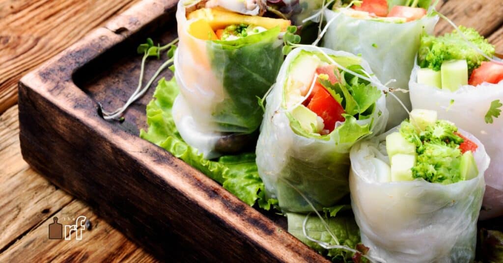 mini vegetable spring rolls