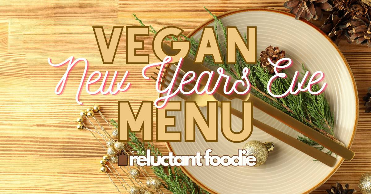 vegan new years eve menu place setting