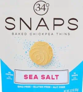 34 degress snaps, sea salt
