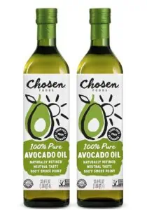 two Chosen Avocado Oil bottles