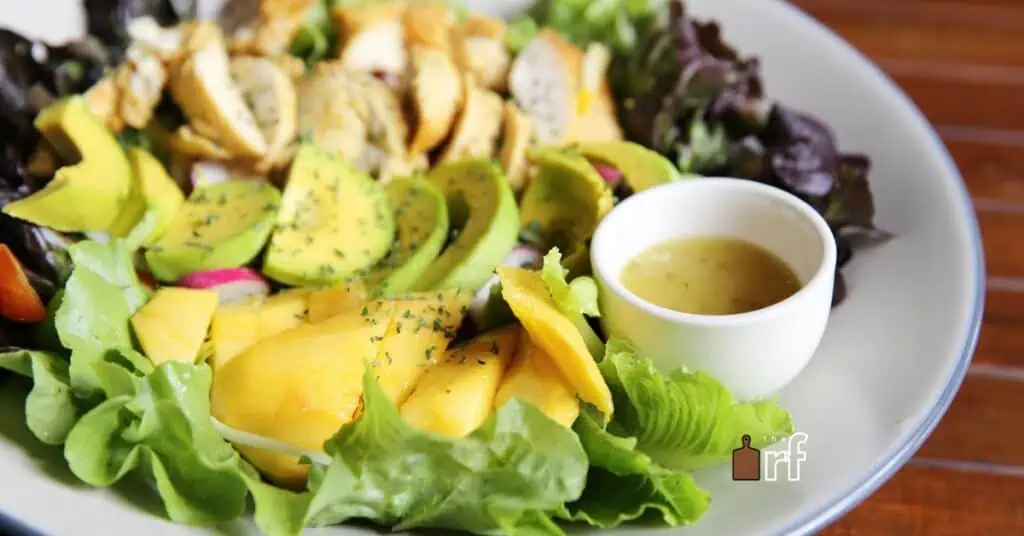 salad with dressing